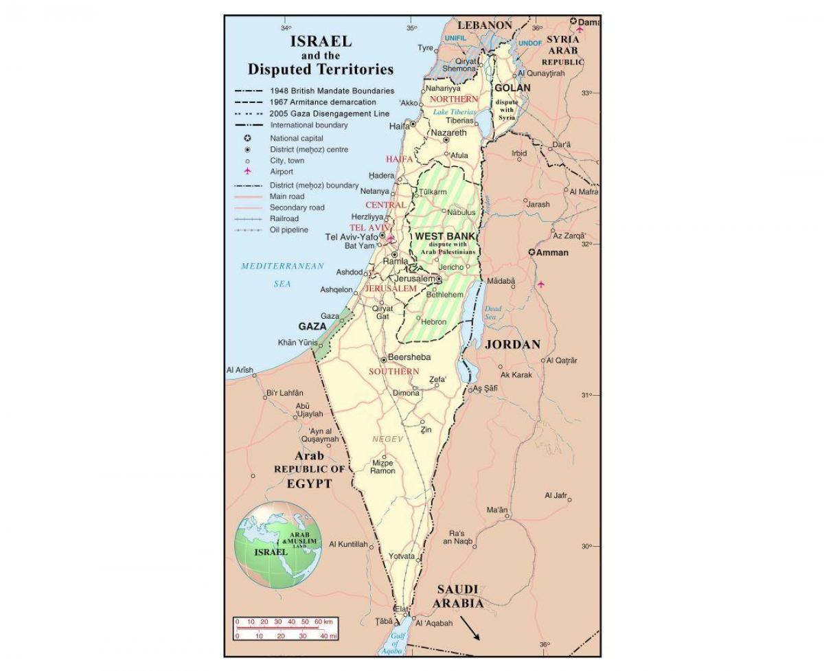 карта на Израел летища