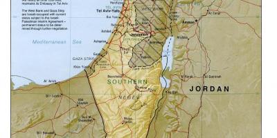 Карта на Израел география 