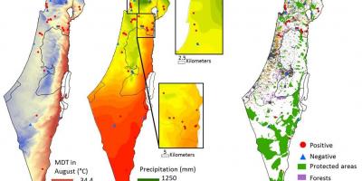Карта на Израел климата
