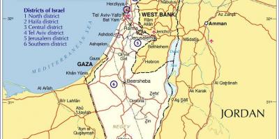 Израел региони на картата